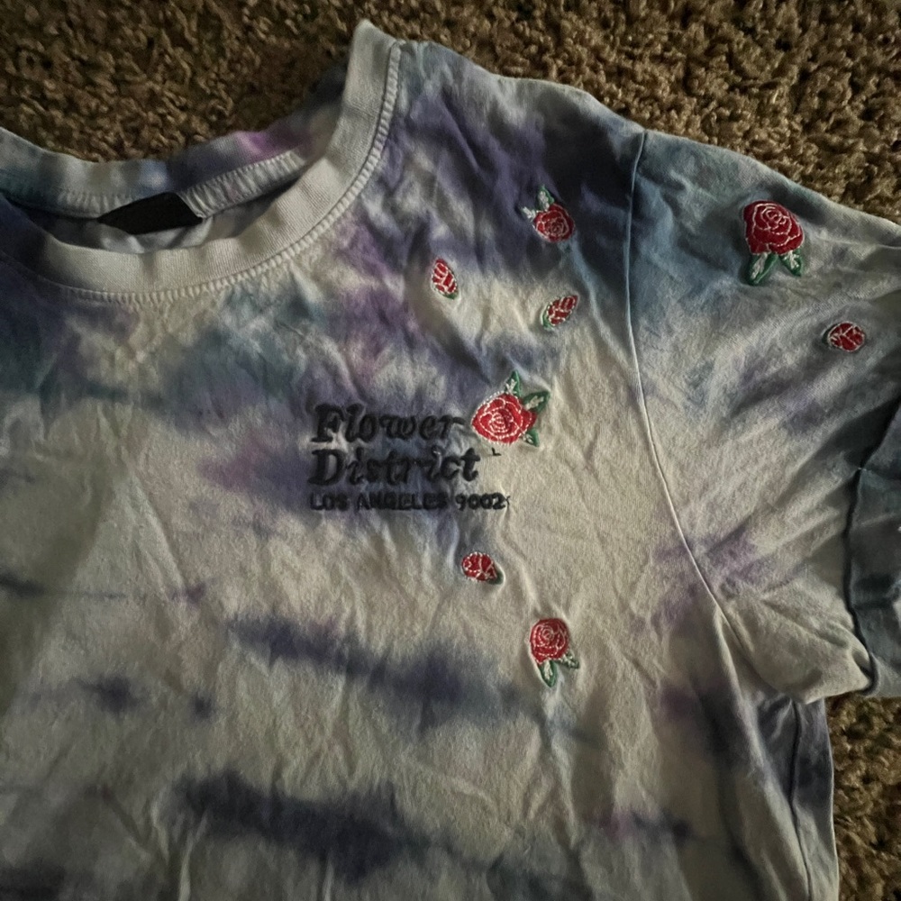 Tie Dye Crop Shirt Size M